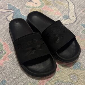 Reebok Black Slide Sandals